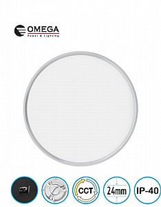 גוף תאורה דק במיוחד 36W, כולל כפתור CCT לבחירת גוון אור, דגם ELEMENT גוף תאורה דק במיוחד 36W, כולל כפתור CCT לבחירת גוון אור, דגם ELEMENT